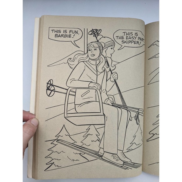 VTG 1979 Barbie and Skipper Sports Stars Coloring Activity Book Golden Mattell - Picture 8 of 9